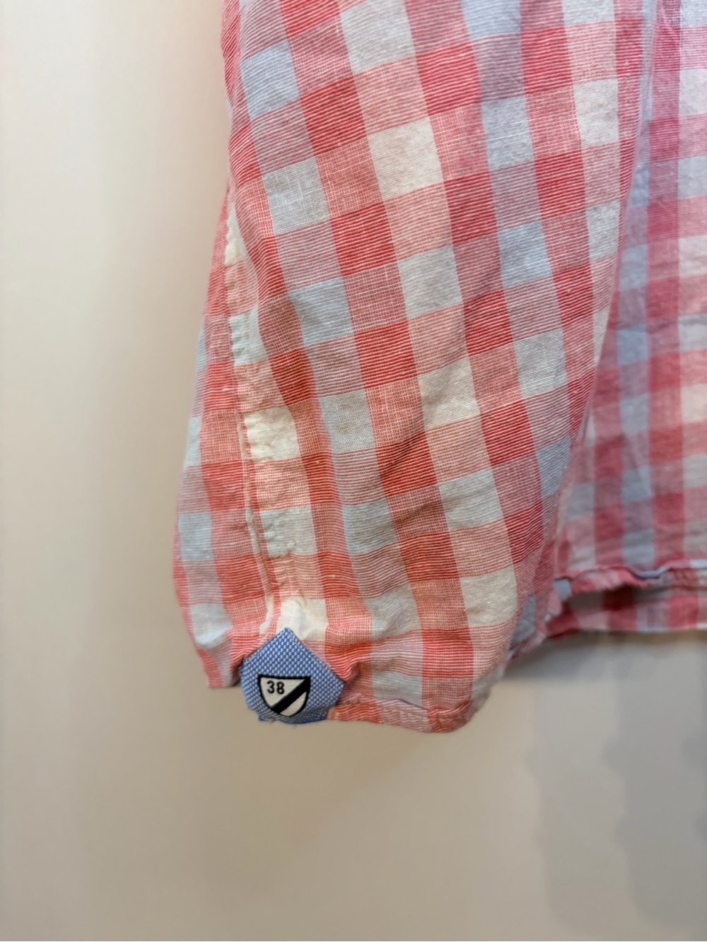 Cremieux Men’s Pink and Blue Short Sleeve Button Down Collar Shirt, Size XXL - Picture 5 of 10